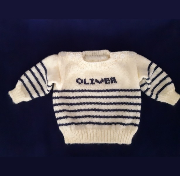 Little Sailor Personalised Baby Jumper