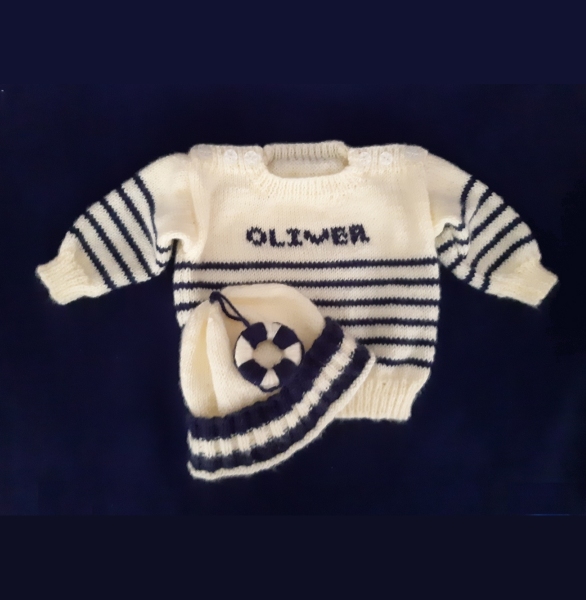 Little Sailor Personalised Baby Set